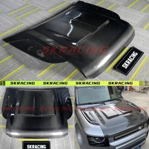 Carbon Fiber Front Hood Panels Cover For Land Rover Defender 90 110 130 2020-24 - Picture 1 of 26