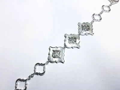 JTV Artisan Collection of Morocco 白色珍珠母纯银手链 — 第 1/4 张图片