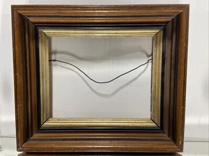 VTG. Victorian Antique Solid Wood Picture Frame Victorian Gold Leaf - Picture 1 of 18