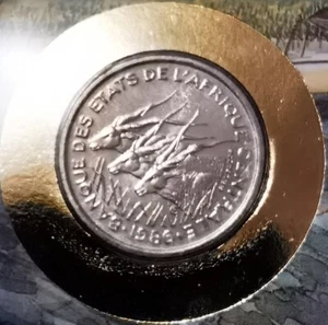 Enveloppe TIMBRE et MONNAIES du MONDE - REPUBLIQUE CENTRAFRIQUE 50 Francs 1986 - Imagen 1 de 2