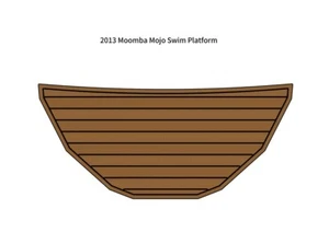 2013 Moomba Mojo Swim Platform Step Pad Boat EVA Foam Faux Teak Deck Floor Mat - Picture 1 of 23