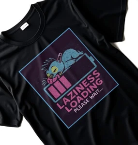 KIDS Laziness Loading Funny Kids T-Shirt | Cute Sleeping Sloth Tee Ages 5–15 - Picture 1 of 3