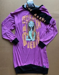 New Women's Purple Nightmare before Christmas Sleep shirt and sock set Medium - Picture 1 of 1