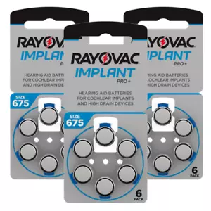 18 Zellen x Rayovac 675 Größe Hörgerät Batterien Cochlea Implantat MF P675 PR44 - Bild 1 von 4