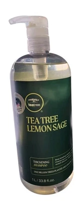 New 33.8 oz. Paul Mitchell Tea Tree Lemon Sage Thickening Shampoo 1 Liter - image 1 of 3