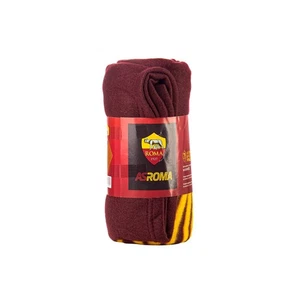 Plaid Pile AS. Roma Ufficiale Misura 120x150cm Poliestere colore Nero con Logo - Imagen 1 de 4