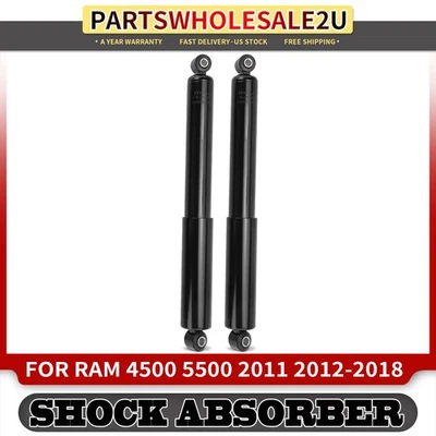 2Pcs Rear Side Suspension Shock Absorber for Ram 5500 4500 2011-2018 68091878AA - Image 1 of 4