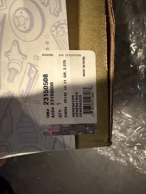 Alternator ACDelco GM Original Equipment 23150508 - Image 1 of 4