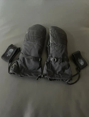 North Face Hombres Talla XL Negro Mitones Hyvent Muñequera Correas Guantes Correas Banda Leer* Foto 1 de 4