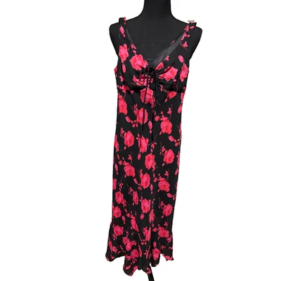 Vintage Jonathon Martin Floral babydoll Dress Sz 3 whimsigoth fairy witchy y2k - Image 1 of 4