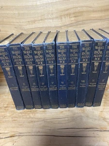 The Works of Edgar Allan Poe Committee Edition Vols 1-10 1904 Funk & Wagnalls - Picture 1 of 8