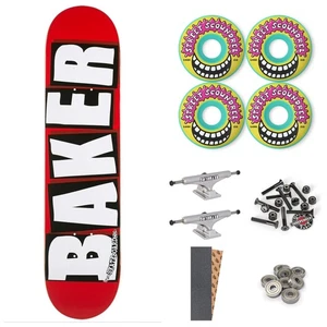 BAKER TEAM BRAND LOGO WHITE 8" COMPLETE SKATEBOARD - Bild 1 von 7