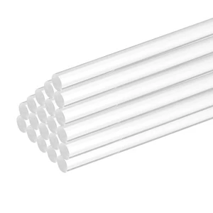 MECCANIXITY 30 Pcs Acrylic Round Rods 3/16" x 12" Clear Acrylic Dowel Rods St... - Picture 1 of 5