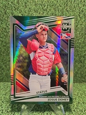2022 Panini Elite Extra Edition Baseball Status Josue Demey 051/499 #178 - Image 1 of 2