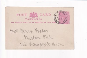 Postal tamaño corte de Campbelltown Tas c.1902 historia postal - Imagen 1 de 2