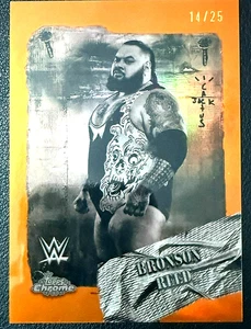 2025 Topps Chrome WWE x Cactus Jack Bronson Reed Rodeo Rebels Orange /25 - Foto 1 di 2