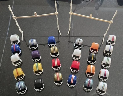 60s-70s Era NFL Gumball Helmet Set (26) With 2 H Style Goalposts - Изображение 1 из 4