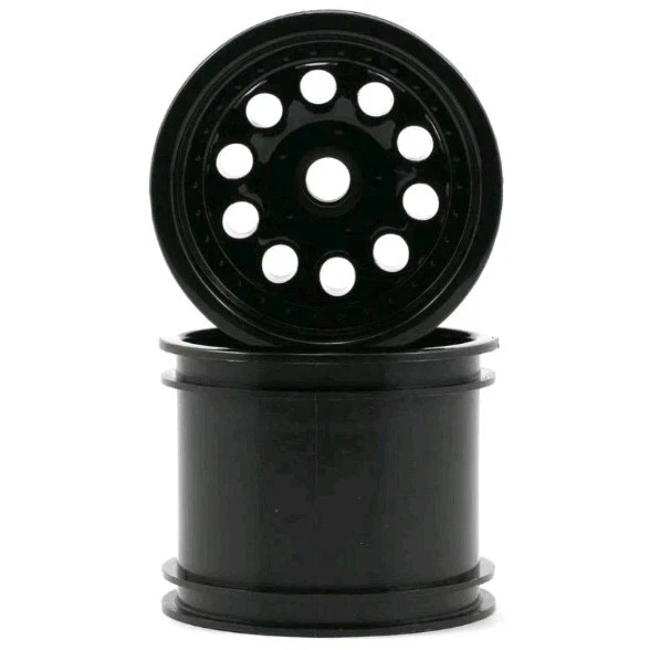 RPM "Revolver 10 Hole" Associated Front Wheels (2) (Black) (Pins) [RPM82042] - Image 1 of 1