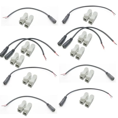 10x DC 7.4mm x 5.0mm Female Jack 18AWG Tinned Wire Power Cable Laptop LED Strip - Image 1 of 4