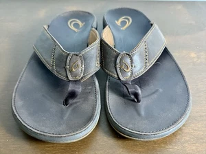 Olukai Flip Flops Nui Herren Gr.11 Sandalen Braun Leder Obermaterial 10239-4848 - Bild 1 von 7