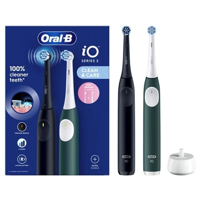 Oral-B iO Series 2 Night Black/ Forest Green mit 2.Handstück Zahnbürste - Bild 1 von 4
