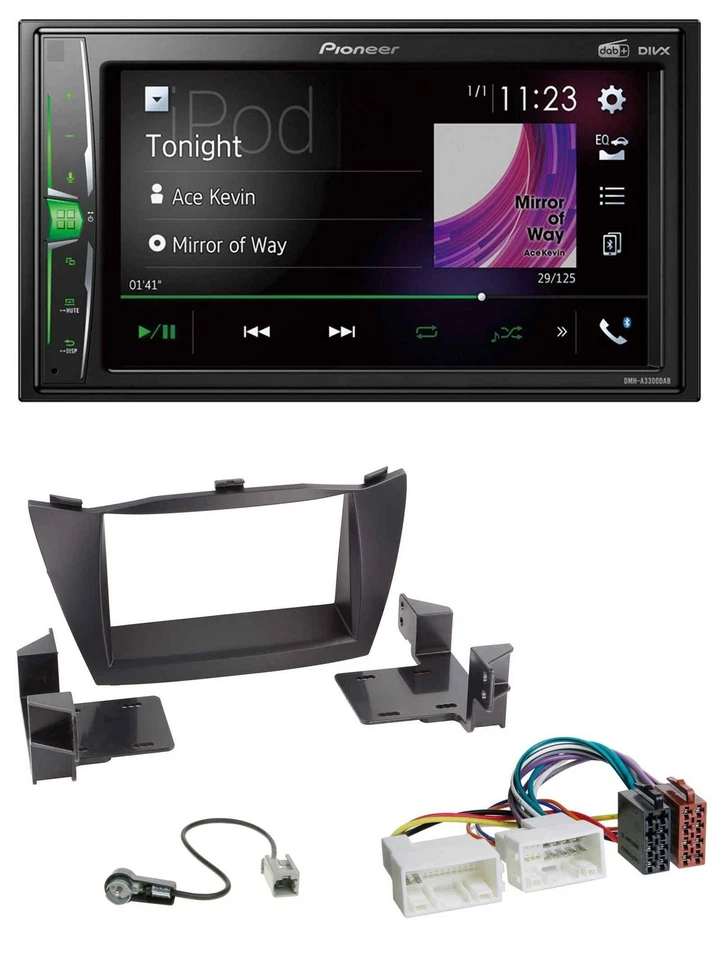 Pioneer 2DIN MP3 DAB USB Bluetooth Autoradio für Hyundai Tucson 2010-2015 - Bild 1 von 4