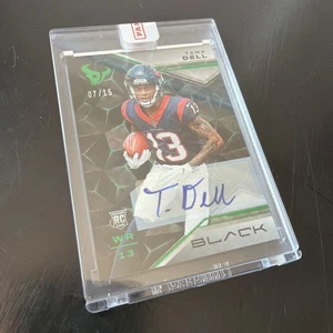 2023 Panini Black Tank Dell Rookie Emerald Auto RC /15  #102 Houston Texans - Picture 1 of 2