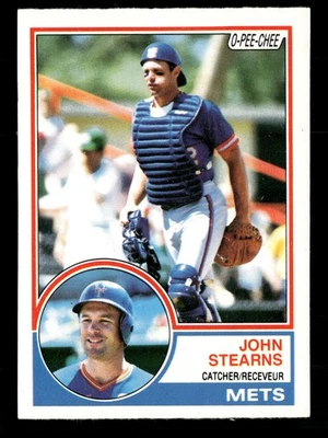 1983 O-Pee-Chee #212 John Stearns New York Mets - Image 1 of 2