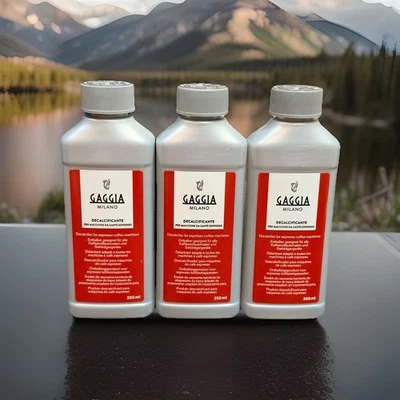 3 Pack Gaggia Decalcifier Descaler Solution 250ml. New And Sealed. Exp 03/2028 - Image 1 of 4