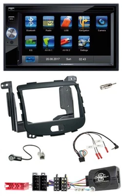 Blaupunkt 2DIN Bluetooth TMC USB Lenkrad SD Navigation für Hyundai i10 09-13 Rub - Bild 1 von 4
