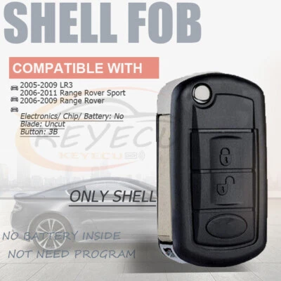 for Land Rover LR3 Range Rover Sport 2006 Flip Keyless Remote Key Shell Fob HU92 - Image 1 of 4