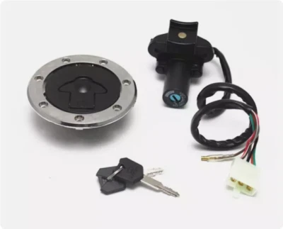 1Set For ZX6R ZX7R ZX9R ZZR600 ZXR Ignition Switch Lock Fuel Tank Cap Key - Image 1 of 4