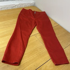 d. Jeans Womens Size 8 Jeans Skinny Crop Mid Rise Red - Picture 1 of 7