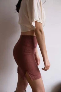 Sexy pencil skirt, 90s mini skirt, Bordeaux short skirt / Tight skirt, summer sk - Picture 1 of 6