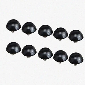 Mushroom Magic: 200pcs Black ABS Sewing Beads - 12.5mm DIY Animal Buttons - Picture 1 of 7