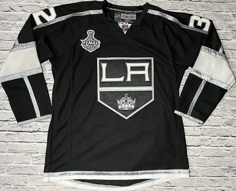 Stanley Cup Final QUICK Los Angeles Kings Home Reebok NHL Hockey Jersey Black 52 Cover