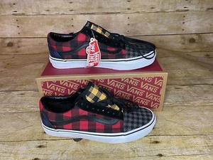 Vans Old Skool Buffalo Mix Hombres 7.5/Mujeres 9 Zapatos a Cuadros Tenis Informales Patinador - Imagen 1 de 12