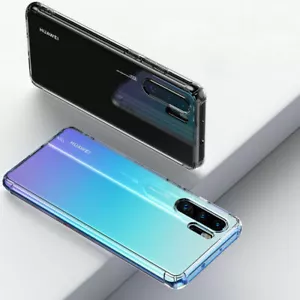 For Huawei P40 P30 P20 Mate 40 30 20 Clear Shockproof TPU Silicone Phone Case - Picture 1 of 12