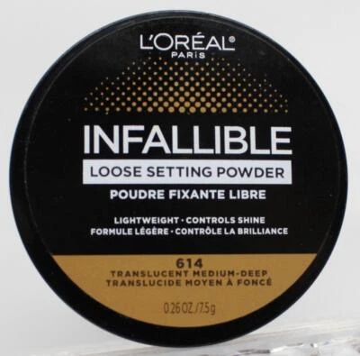 L'Oreal Paris  Infallible Loose Setting Powder #614 Medium-Deep   Free S&H - Image 1 of 2