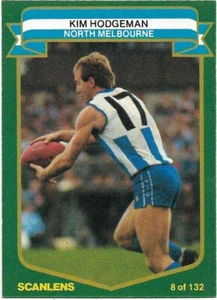 1985 Scanlens (8) Kim (KYM) HODGEMAN North Melbourne - Picture 1 of 1