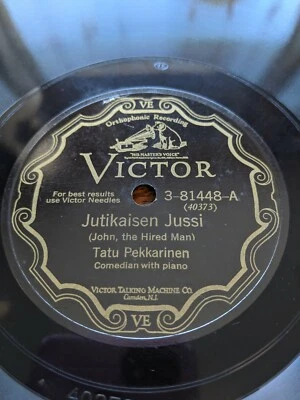 78 Finnish Victor 81448 Tatu Pekkarinen Jutikaisen Jussi / Uusi Hattu - Image 1 of 4
