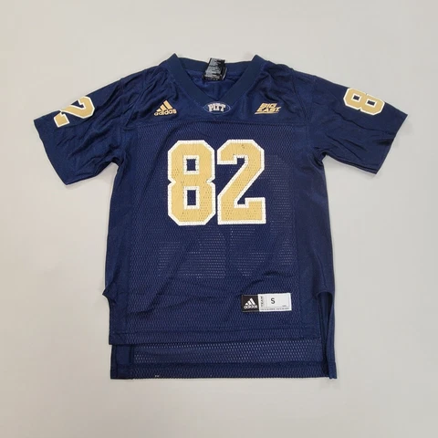Pittsburgh Panthers Jersey Boys Small Blue NCAA Football Youth Adidas Kids Cover