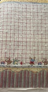Fabric Cotton “Daisy Kingdom” O Happy Day Border” Animal 1/2 Yard  #1861 VTG - Picture 1 of 7
