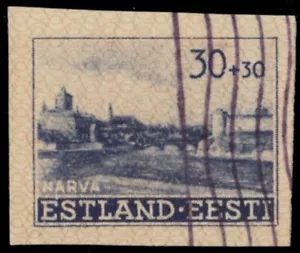 DEUTSCHE BESETZUNG ESTLAND NB3i - Burg Narva "Imperf" (Pb27312) - Bild 1 von 1