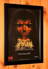 2000 Diablo II Blizzard Entertainment Vintage Mały plakat promocyjny Strona reklamowa oprawiona