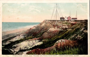 Postkarte US Wireless Station Highland Leuchtturm North Truro Cape Kabeljau MA - Bild 1 von 2