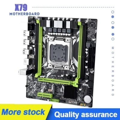 X79 Motherboard X79 F1 LGA2011 Support NVME M.2 SSD Xeon E5 V1 V2 REG ECC DDR3 - Image 1 of 4