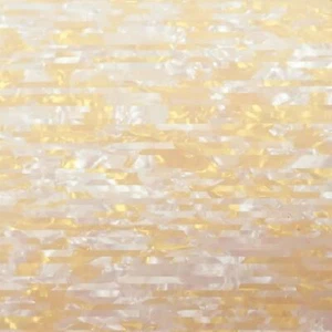 Incudo White and Gold Confetti Celluloid Laminate Acrylic Sheet - 600x400x3mm - Picture 1 of 1