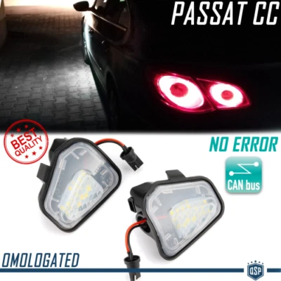 LED Sotto Specchietto per VW PASSAT CC Placchette Luci di Cortesia CANBUS 6500K - Immagine 1 di 4