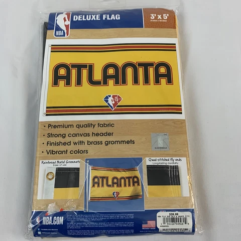 Atlanta Hawks NBA Deluxe Flag 3’x5’ NWT Cover